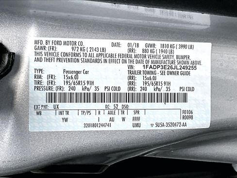 Used 2018 Ford Focus S image 33