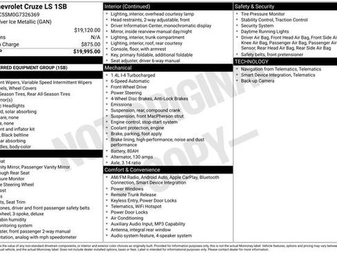 Used 2016 Chevrolet Cruze LS image 7