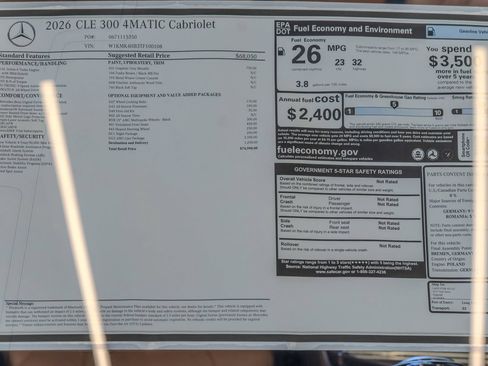 Used 2026 Mercedes-Benz CLE 300 4MATIC Cabriolet image 39