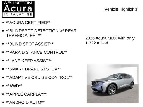 Used 2026 Acura MDX FWD w/ Technology Package image 7