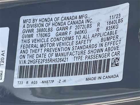 Certified 2024 Honda Civic Sport image 28