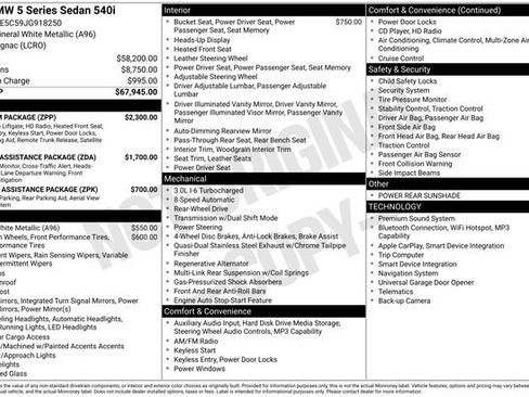 Used 2018 BMW 540i image 46