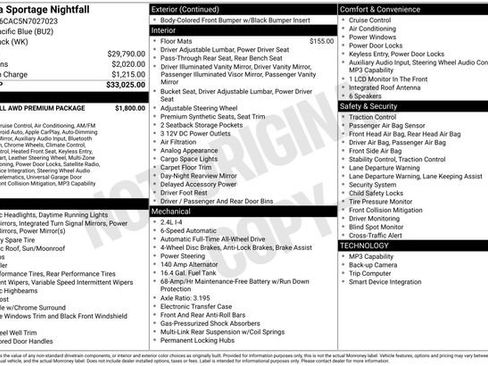 Used 2022 Kia Sportage Nightfall Edition w/ Nighfall AWD Premium Package image 7