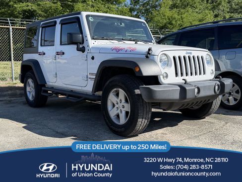 Used 2017 Jeep Wrangler Unlimited Sport w/ Quick Order Package 24S AWD/4WD image 1