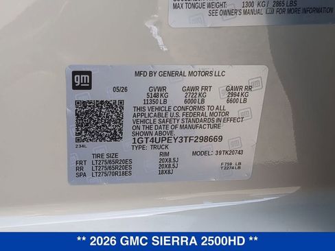New 2026 GMC Sierra 2500 AT4 w/ AT4 Premium Plus Package AWD/4WD image 27