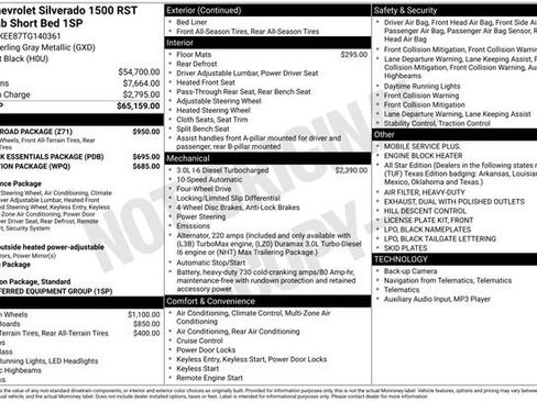 New 2026 Chevrolet Silverado 1500 RST w/ Z71 Off-Road Package image 46