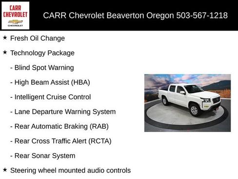 Used 2022 Nissan Frontier SV w/ Technology Package image 6