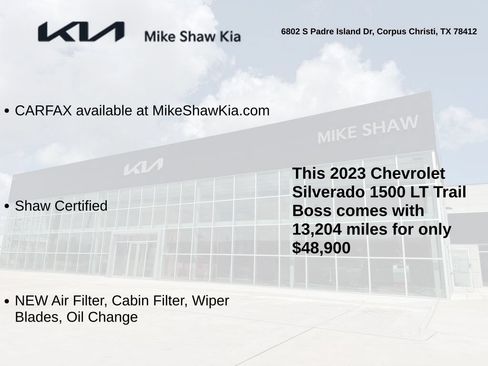 Used 2023 Chevrolet Silverado 1500 LT Trail Boss w/ Protection Package AWD/4WD image 3