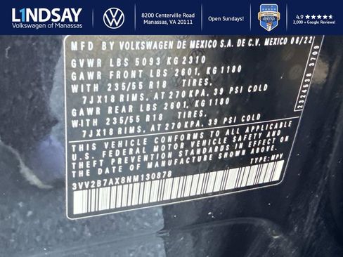 Used 2022 Volkswagen Tiguan SE image 25