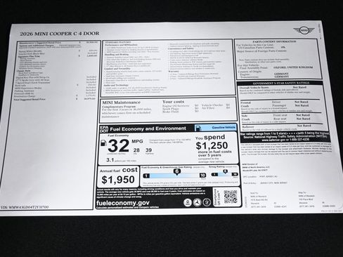 New 2026 MINI Cooper 4-Door Hardtop image 33