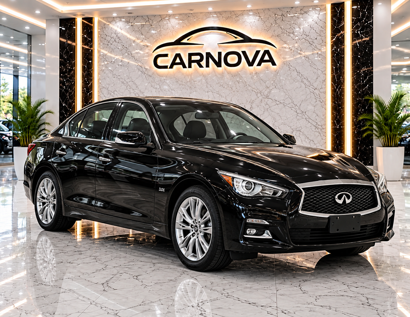Used 2018 INFINITI Q50 Luxe RWD image 1