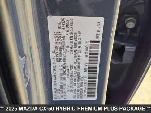 Certified 2025 MAZDA CX-50 2.5 Hybrid w/ Premium Plus Pkg AWD/4WD image 25