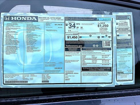 New 2026 Honda Civic Sport image 14