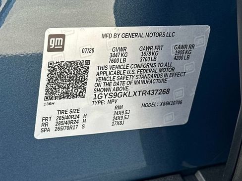 New 2026 Cadillac Escalade Platinum Sport w/ LPO, ONYX Package AWD/4WD image 18