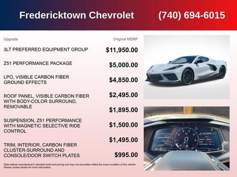 Used 2020 Chevrolet Corvette Stingray Premium Cpe w/ 3LT Preferred Equipment Group RWD image 5