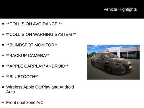 Used 2025 Toyota Camry SE image 2