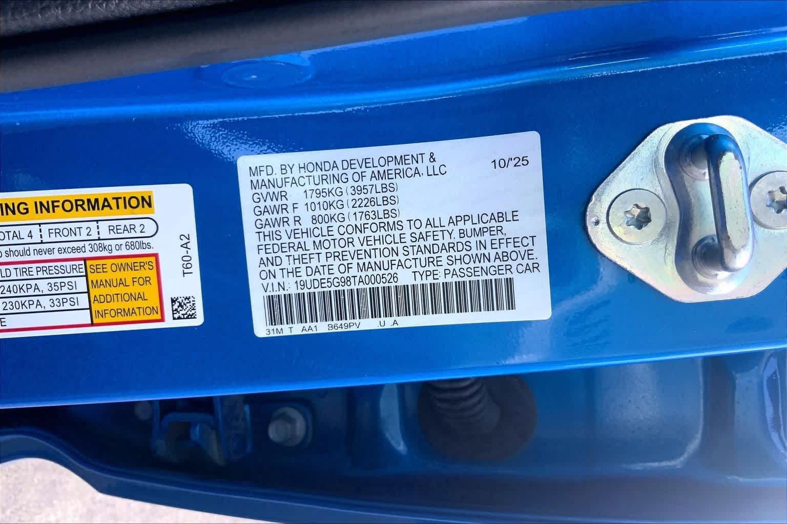 Used 2026 Acura Integra Type S FWD image 37