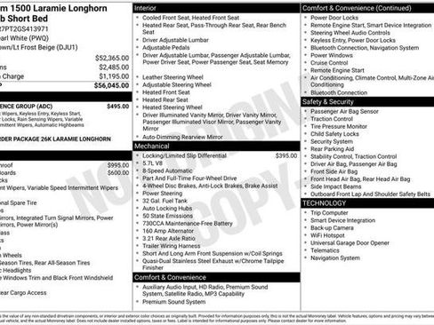 Used 2016 RAM 1500 Laramie Longhorn w/ Convenience Group AWD/4WD image 1