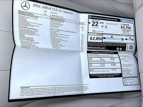 New 2026 Mercedes-Benz CLE 53 AMG 4MATIC Cabriolet image 13