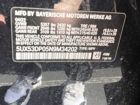 Used 2022 BMW X3 xDrive30i w/ M Sport Package 2 image 37