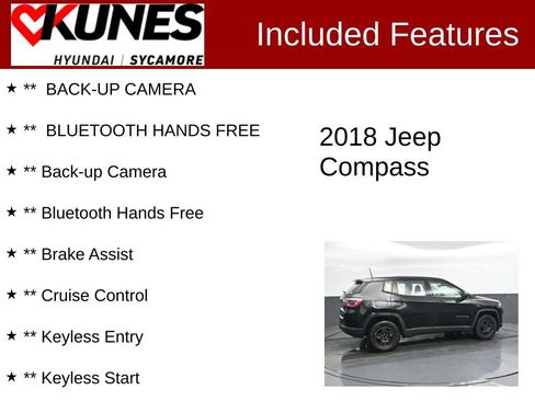 Used 2018 Jeep Compass Sport image 2