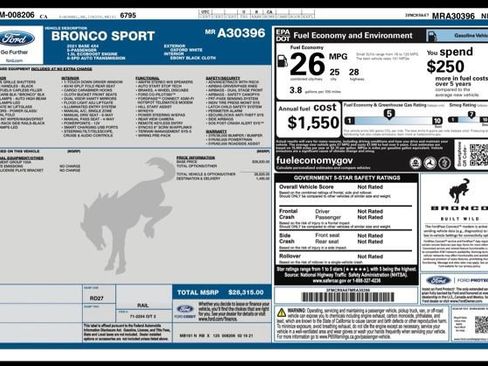 Used 2021 Ford Bronco Sport AWD/4WD image 29