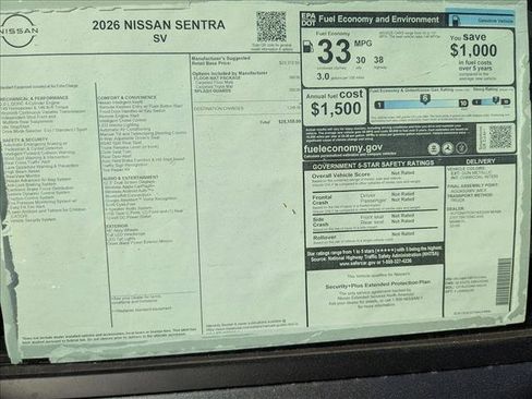 New 2026 Nissan Sentra SV image 16