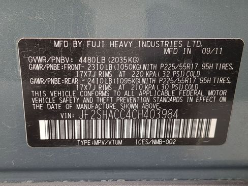 Used 2012 Subaru Forester 2.5X Premium w/ Popular Pkg 1 image 34