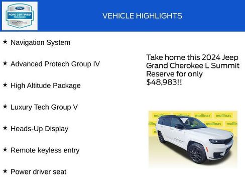 Used 2024 Jeep Grand Cherokee L Summit AWD/4WD image 18