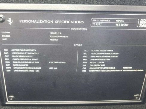 Used 2018 Ferrari 488 Spider RWD image 8