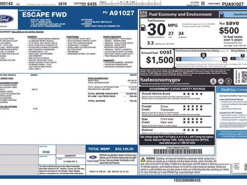 Certified 2023 Ford Escape ST-Line w/ Tech Pack #1 FWD image 35