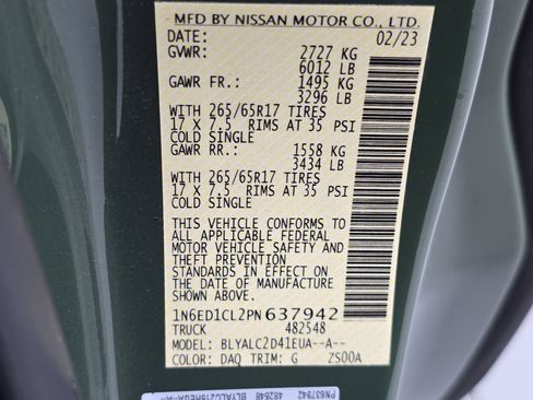 Certified 2023 Nissan Frontier SV w/ SV Convenience Package RWD image 32