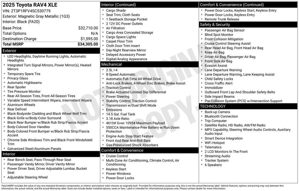 Certified 2025 Toyota RAV4 XLE AWD/4WD image 33