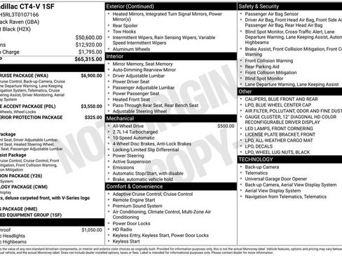 New 2026 Cadillac CT4 V w/ Super Cruise Package AWD/4WD image 4