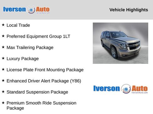 Used 2017 Chevrolet Tahoe LT w/ Luxury Package AWD/4WD image 2