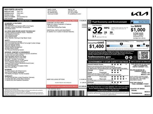 Used 2023 Kia Forte LXS image 2