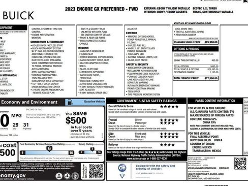 Used 2023 Buick Encore GX Preferred image 3