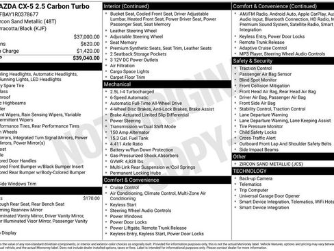 Used 2024 MAZDA CX-5 Carbon Edition image 7