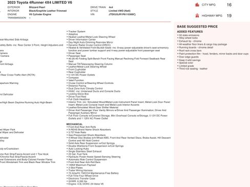 Used 2023 Toyota 4Runner Limited image 5