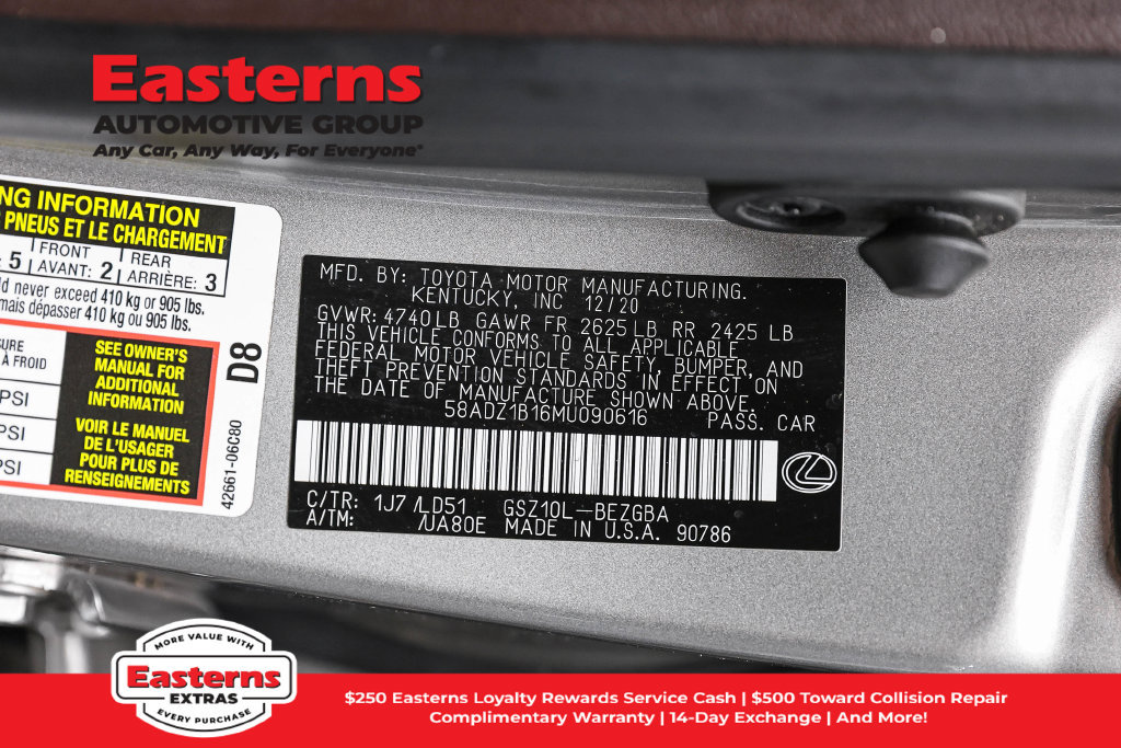 Used 2021 Lexus ES 350 w/ Premium Package FWD image 39