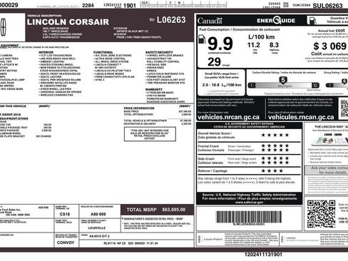 Used 2025 Lincoln Corsair Reserve w/ Jet Appearance Package AWD/4WD image 3
