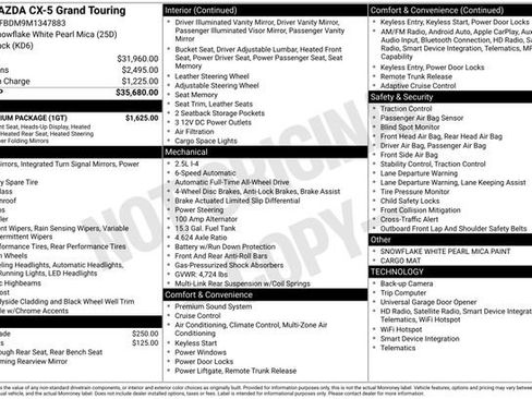 Used 2021 MAZDA CX-5 Grand Touring w/ GT Premium Package image 26