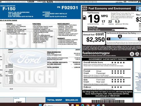 Used 2023 Ford F150 XLT w/ Equipment Group 301A Mid AWD/4WD image 4