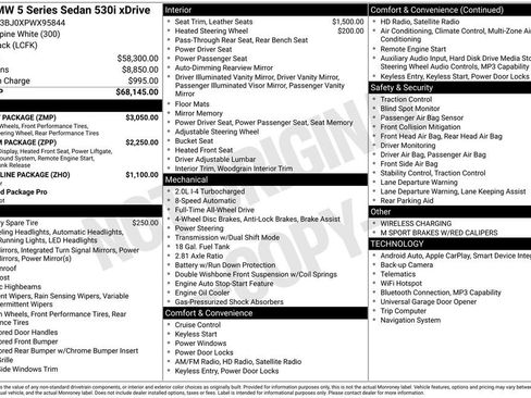 Certified 2023 BMW 530i xDrive w/ M Sport Package AWD/4WD image 2