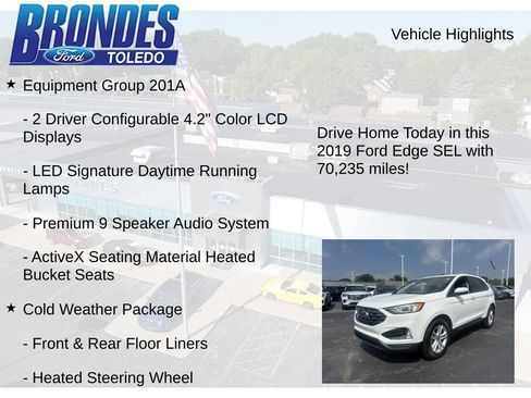 Used 2019 Ford Edge SEL w/ Equipment Group 201A AWD/4WD image 5