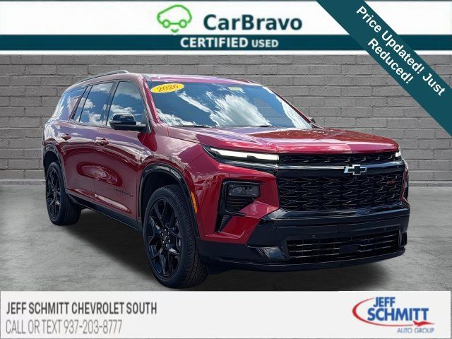Certified 2026 Chevrolet Traverse RS w/ LPO, Floor Liner Package AWD/4WD image 1