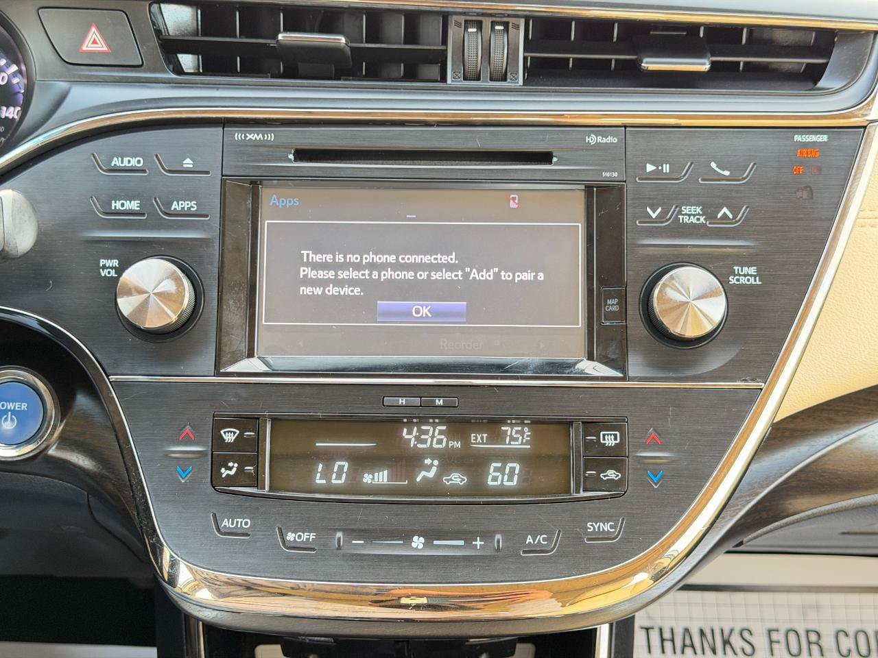Used 2016 Toyota Avalon XLE Premium FWD image 62