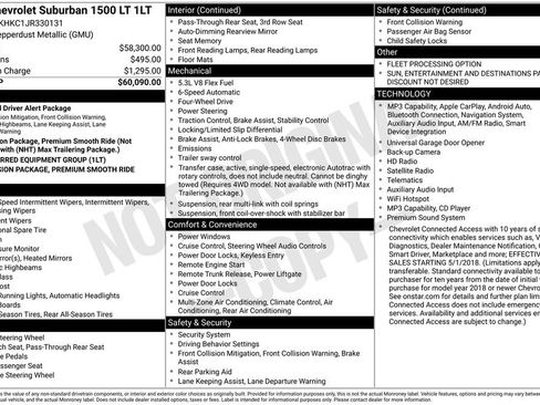 Used 2018 Chevrolet Suburban LT AWD/4WD image 2