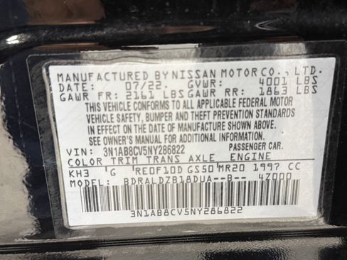 Used 2022 Nissan Sentra SV w/ All-Weather Package image 28