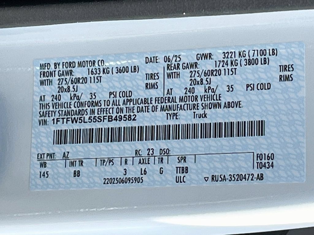Used 2025 Ford F150 Lariat w/ Equipment Group 501A Mid AWD/4WD image 32